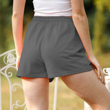 Womens Shorts Casual Drawstring Elastic Waist Summer with Pockets SP