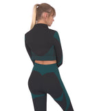 Trois Seamless Sports Jacket - Black with Blue
